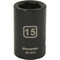 Dynamic 1/2" Drive Standard Socket, Black Phosphate, Tools 1/2" Drive 6 Point Metric, 15mm Standard Length D014015 - alternate 1